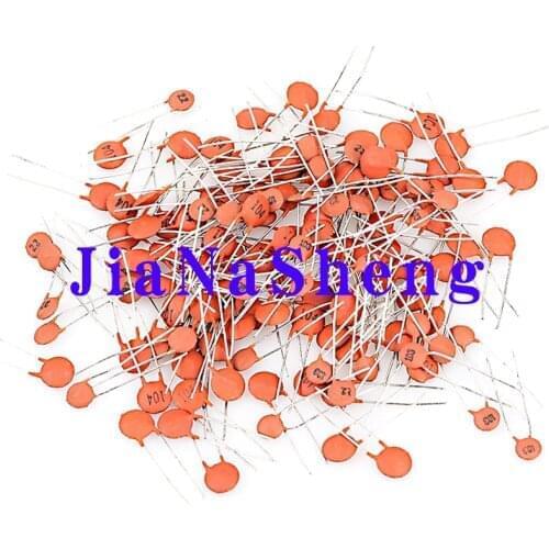 1000pcs Ceramic capacitor 50V 1pF ~ 100nF 0.1uF 104 4.7PF 10PF 22PF 33PF 47PF 100PF 101 220PF 221 330PF 470PF 1NF 103 47NF 473