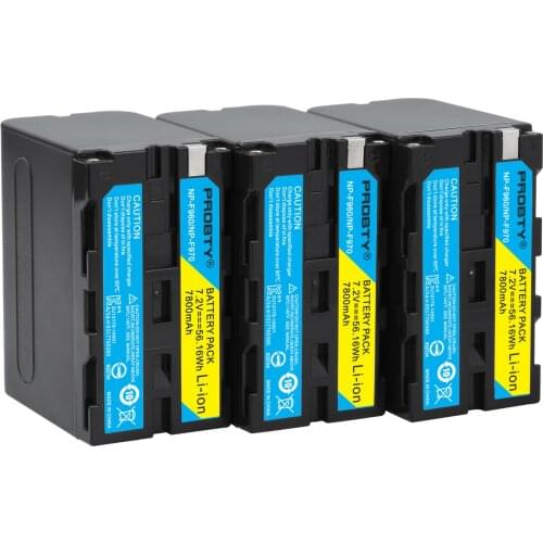3pcs 7800mAh NP-F960 NP-F970 NP F970 NP F960 Camcorder battery For Sony NP-F550 NP-F770 NP-F750 NPF960 NPF970 YONGNUO LED Light