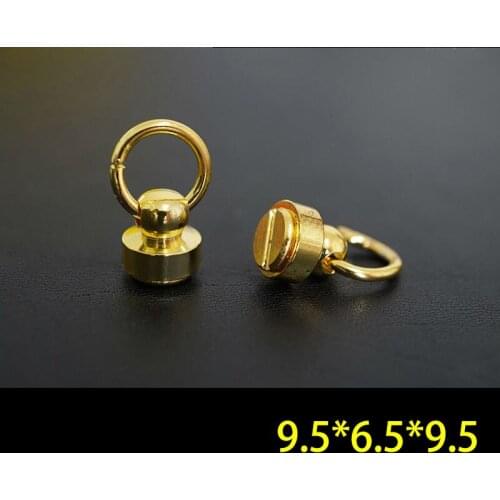 50pc Q27 Solid Brass belt screw Chicago Screw Leathercraft Gold