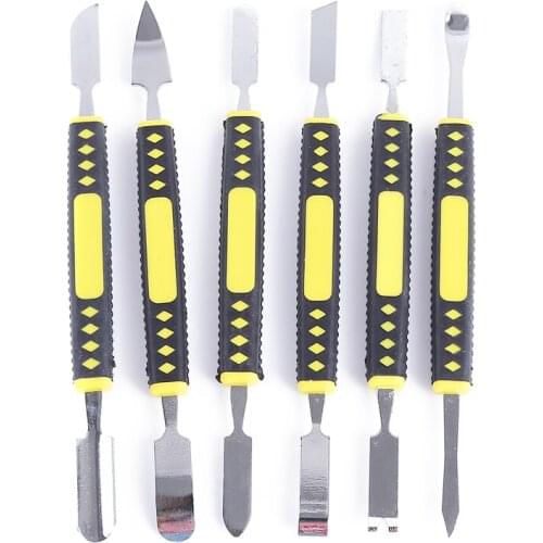 6pcs Repair Tools Rods Opening Pry Metal Tablet Disassemble Professional Mobile Phone Spudger Tool Set