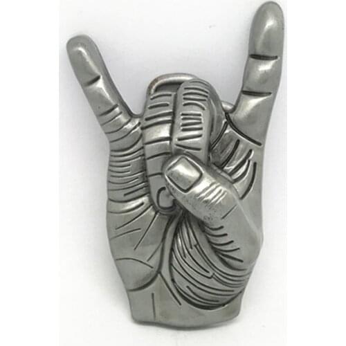 American original western cowboy hip hop personality gesture zinc alloy belt buckle men and women accessories