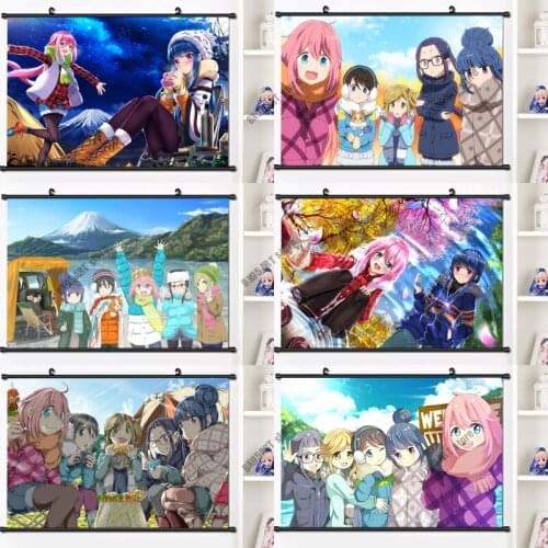 Anime Full Square&Round Diamond Painting Laid-Back Camp Yuru Camp Shima Diamond Embroidery Mosaic Cross Stitch Kits Home Decor