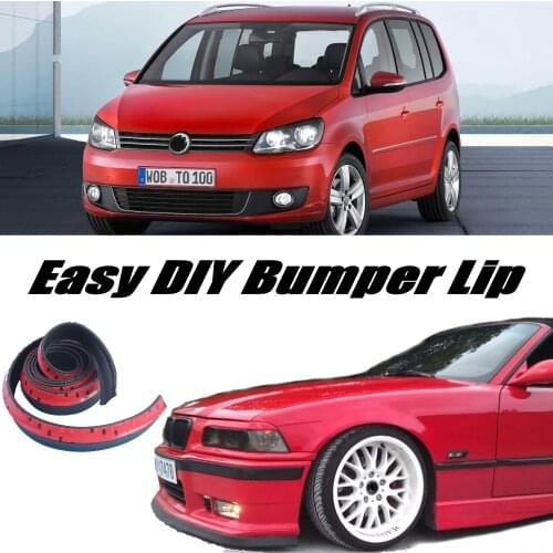 Bumper Lip Deflector Lips For Volkswagen VW Touran Front Spoiler Skirt For Car View Tuning / Body Kit / Strip