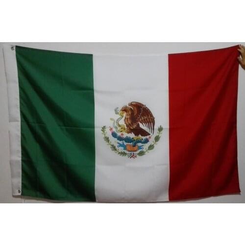 MEXICO National Flag custom All over the world Flag hot sell goods 3X5FT 150X90CM Banner brass metal holes