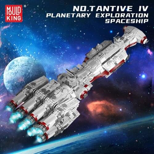 Star Plan Series NO.Tantiev IV Battleship Spaceship Model Bricks Toys Children Collection Gifts Mould King Building Blocks