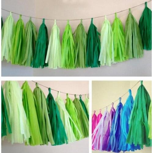 Party banner decoration strips paper ribbon tassel garland birthday wedding decor festive occasion photo props supplies hot gift