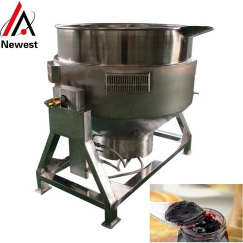 Hot sauce jacket kettle with mixer /electrical heating jacketed kettle /cheap jacketed kettle price