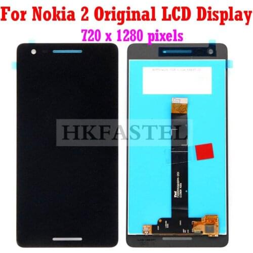 HKFASTEL For Nokia 2 5.0 inches LCD Display Touch Screen Digitizer Assembly For Nokia 2 LCD Screen Replacement Parts