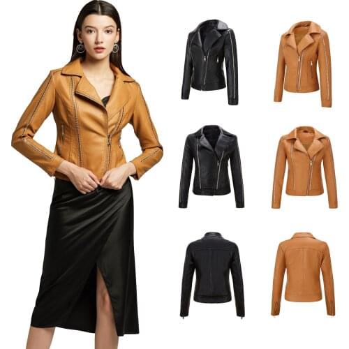 KUCLUT Womens Fashion Leather Jackets