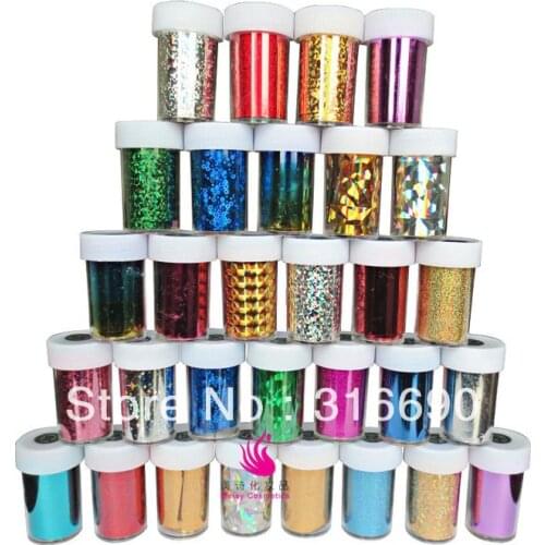 Very popular Hot selling Transfer Foils Nail Sticker Nail Art Tips Sticker Craft DIY Universe Decorations (46 colors to choose)