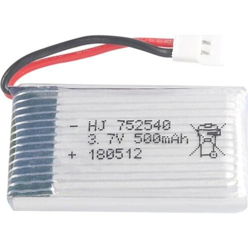 3.7V 500mAh Lipo Battery For Syma X5C X5SW M68 Cheerson CX-30 H5C Quadrocopter 3.7 V 500 mAh Li-po battery 3.7 752540