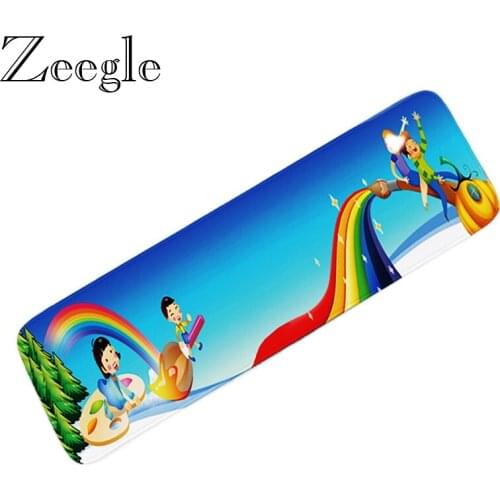 Cartoon Carpet Children Bedroom Floor Mat Funny Door Mats Kids Room Bedside Mat Non-slip Kitchen Carpet Bathroom Rugs 40x160cm