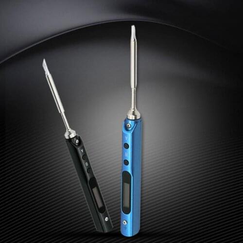 SQ-001 new Mini Electric Soldering Iron Adjustable Temperature Portable Solder Welding Station DC Power Input 100-400 Degree