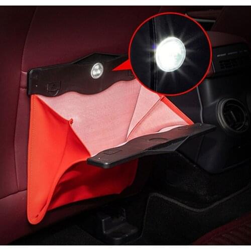 Car Seat Back Organizer PU Leather Garbage Storage Bag Auto Backseat Multi Pocket Hanging Pouch Car Organizer Accessories