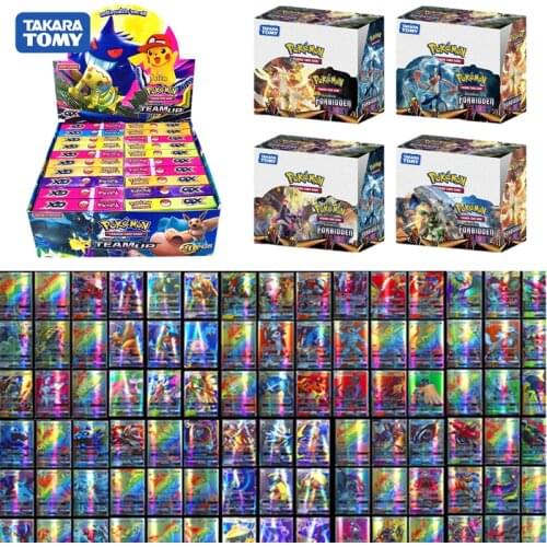 Original With Box Sun & Moon - Lost Thunder English Pokemon Card Pikachu GX MEGA Shining Game Battle Carte Trading Children Toy