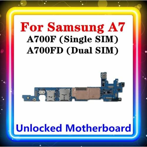 Original Motherboard For Samsung Galaxy A7 A700F A700FD Mainboard Android System Logic Board A700F Mother Board