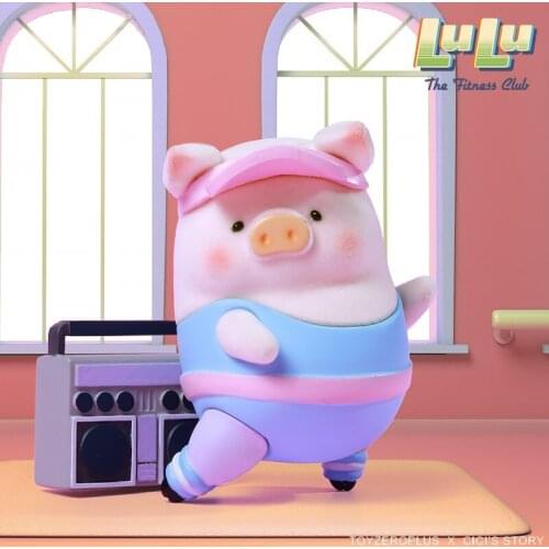 Original LULU Pig Sports Fitness Series Blind Box Toys Doll Random One Cute Anime Figure Gift