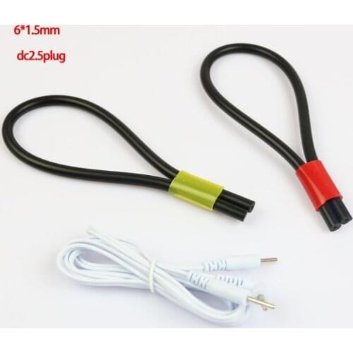 Adjustable Conductive Loops Cock Rings E-Stim Monopolar Electrosex Penis Ring Rubber Tube Electrodes Sex Toys 6mm OD 1.5mm ID