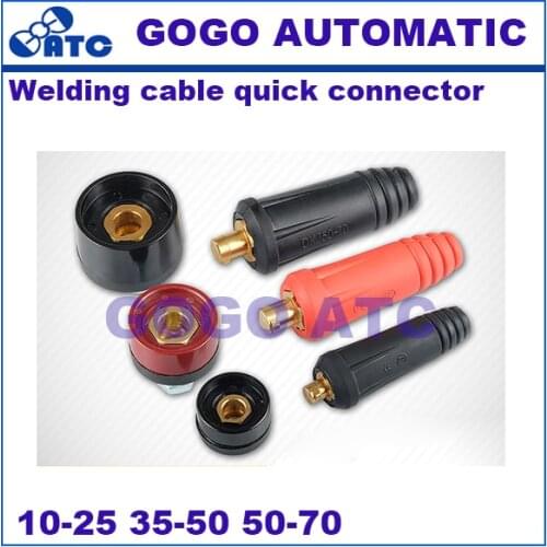 Welding machine pure copper quick-connect accessories Cable pair connector Welding wire quick plug European style