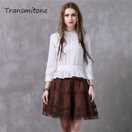 Блузки с воротником стойка Transmitone China At AliExpress