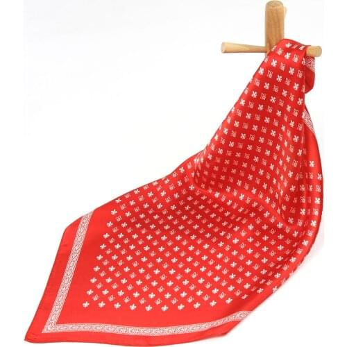 High Quality Pure Silk Scarf Women Bandana Female Hair Scarf Handkerchief Womens Natural Silk Square Headband Neck Scarf Flower