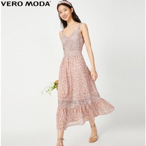 Vero Moda Women Lace Patchwork Suspender Dress | 32027A544