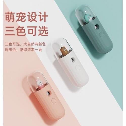 20ml USB Rechargeable Portable Cute Pet Facial Air Humidifier Mini Handheld Beauty Moisturizing Water Meter Gift