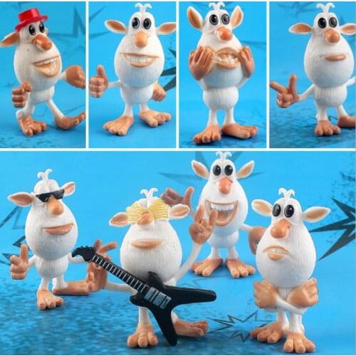 8pcs/set Happy Russia Little Sheep Cute Rock Lambs Action Figure Doll Anime Figures Toys For Kids Gifts Hot Sale