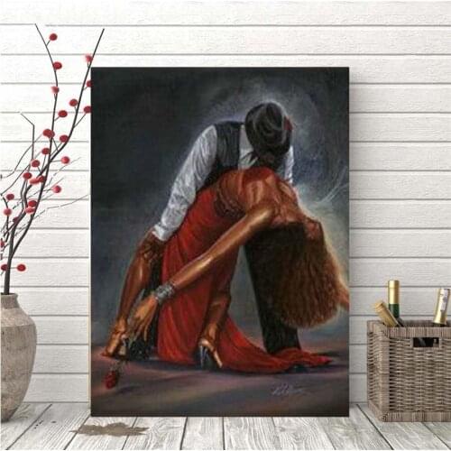 5D DIY Diamond Painting Couple Tango Dance Diamond Embroidery Full Square Round Cross Stitch Home Decoration Gift A1771