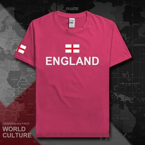 England mens t shirts 2018 jerseys hip hop nation cotton t-shirt fitness brand nation emblem clothing tees country flag summer
