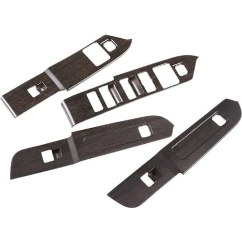 AU05 -Car Accessories for Land Rover Defender 2020 ABS Window Lift Switch Buttons Frame Cover Trim Stickers RHD