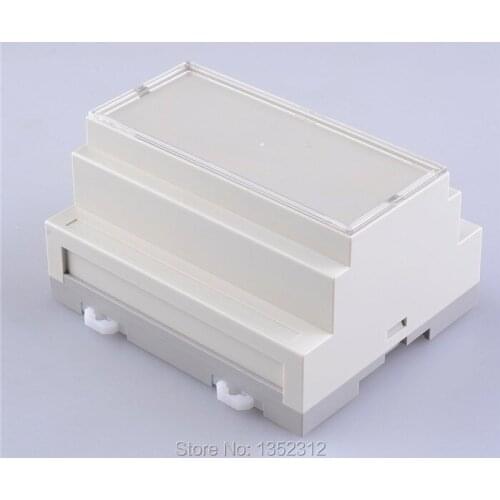 Free shipping one piece 106*87*60mm plastic box electronics din rail box ABS plastic din rail electronic control enclosure