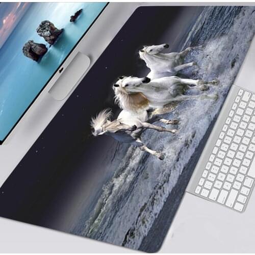 Large XXL Dark Horse Mousepad Kawaii Gaming Accessories Non-slip 60X30 Mouse Pad Gamer Mausepad Tappetino Mouse Tapis De Souris