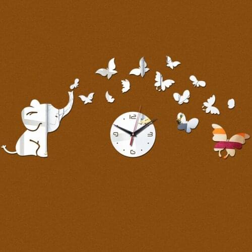 2019 top new sale real special offer Elephant clock watch clocks Living Room Quartz Acrylic Geometric Needle