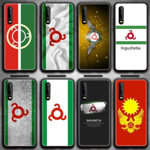 Ingushetia National Flag Phone Case for Huawei P20 P30 P40 lite E Pro Mate 30 20 Pro P Smart 2020 P10