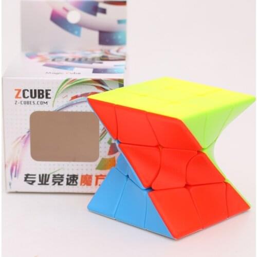 Fanxin Zcube Lefun 3x3 Torsion Magic Cube Coloful Twisted Cube Puzzle Stickerless Puzzles Colorful Educational Toys For Children