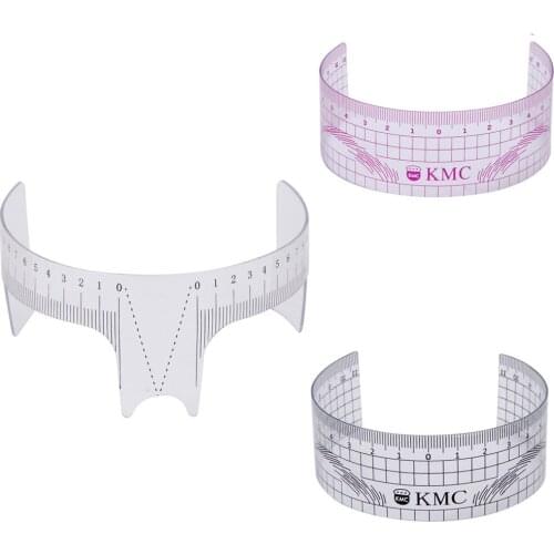Microblading Reusable Makeup Brow Measure Eyebrow Guide Ruler Permanent Tools Caliper Ruler Permanent Makeup Measurement Tools