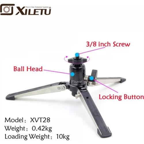 XILETU XVT28 Monopod Support Frame Fitting with Ball head&Monopod of 3/8inch Interface Screw For Benro