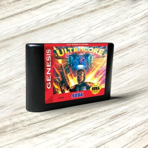 Ultracore - USA Label Flashkit MD Electroless Gold PCB Card for Sega Genesis Megadrive Video Game Console