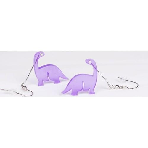New Multicolor Acrylic Dinosaurs Drop Earrings For Men Women Personality Jewelry Cute Animal Dinosaurs Earrings