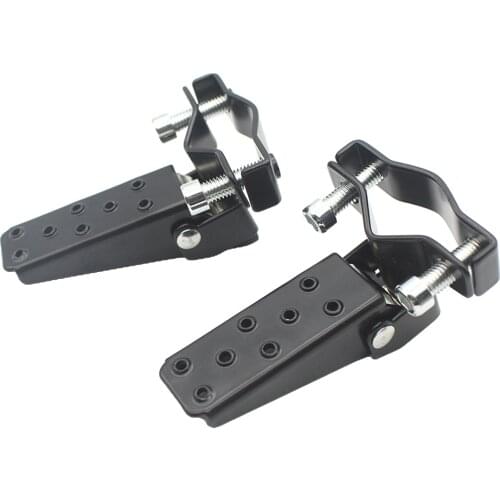 Motorcycle Foot Pegs Pedals Universal 25mm-30mm Folding High quality Spare Parts High Performance