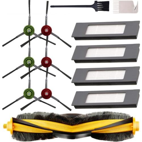 Roller Brush Filters Side Brushes Cleaning Brush Kit For Ecovacs Deebot OZMO 920 950 T5 T8 T9 AIVI MAX Yeedi 2 Hybrid Cleaner