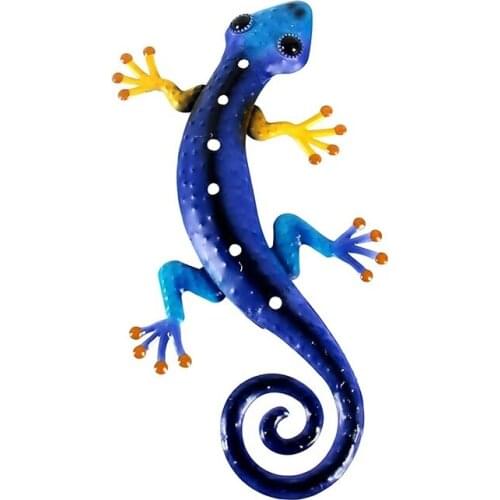 Luxury AnimalHome Decor Metal Gecko Wall Decor for Garden Decoration Sculpture Outdoor Statues Animales Jardin