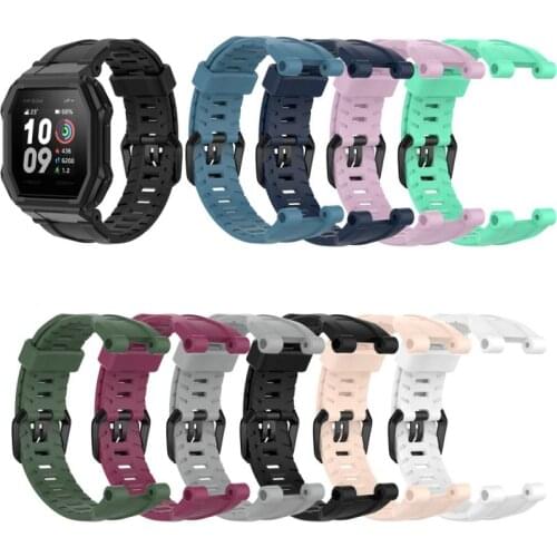 For Amazfit Ares Smart Watch Silicone Strap A1908 Bracelet Special Soft Rubber Wristband For Huami Smart Watch Amazfit Neo Strap