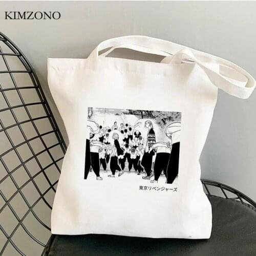 Tokyo Revengers shopping bag shopper recycle bag grocery bolsa shopping bolsas de tela bag jute shoping sac toile
