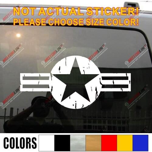 US Air Force USAF Decal Sticker Car Vinyl pick size color distressed pick size color