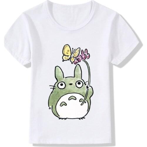 Anime Spirited Away Funny Kids T-shirt Boys/Girls Summer T shirt Baby Cartoon Casual Clothes