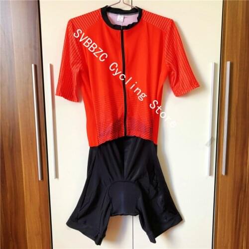 2019 Pro Team Triathlon Suit Womens short sleeve Cycling Jersey Cycling Skinsuit Jumpsuit Maillot Cycling Ropa ciclismo set