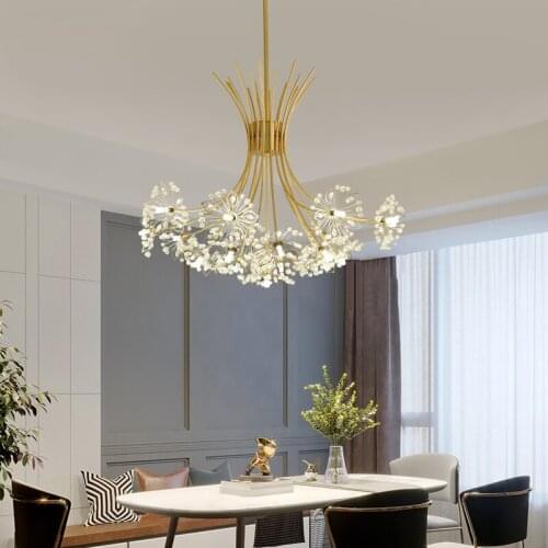 Gold/Black stainless steel crystal chandelier Indoor Lamps for Living Room Restaurant Bedroom Chandelier Lighting Lampadari Home