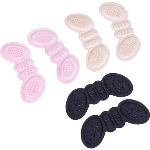 1pair New Women Insoles Soft Foam Cotton Gel Shoe Pads Foot Shoe Heel Stick Protector Anti Slip Pad